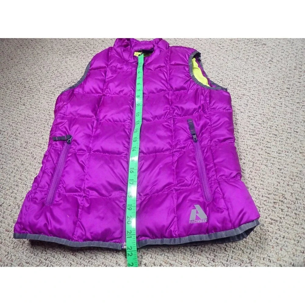 Eddie Bauer First‎ Ascent Puffer Vest Girls XL Purple Excellent 600 Down Quilted